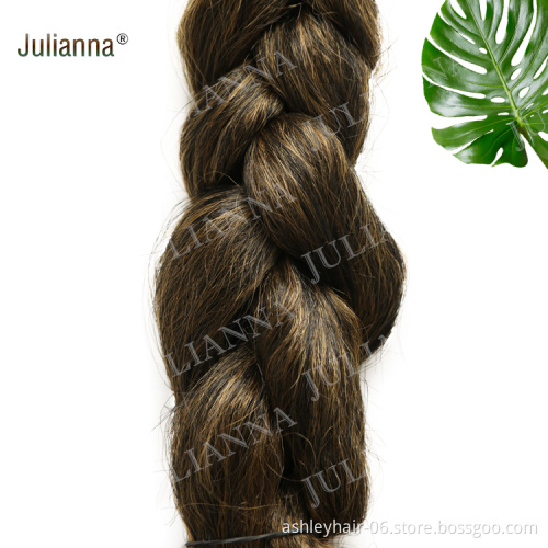 Julianna Japanese Synthetic Naturally Layered Curly Curled Prestretch Pre Stretched Goddess Curl Braiding Hair